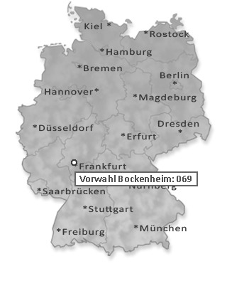 Telefonvorwahl von Bockenheim