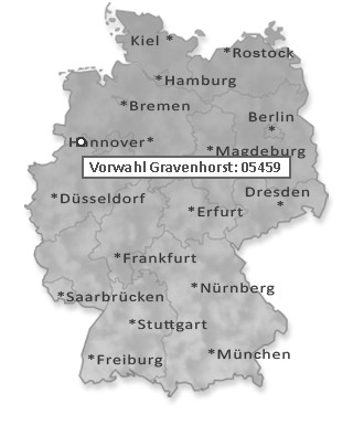 Telefonvorwahl von Gravenhorst