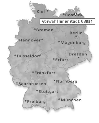 Telefonvorwahl von Innenstadt