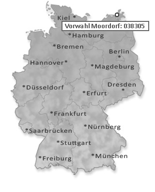 Telefonvorwahl von Moordorf