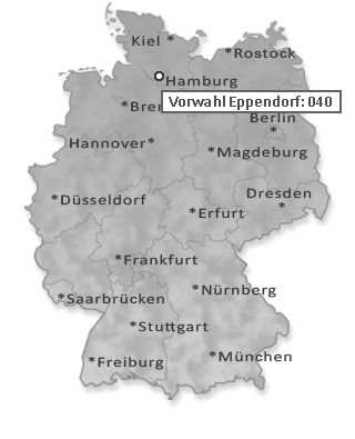 Telefonvorwahl von Eppendorf