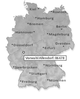 Telefonvorwahl von Allendorf