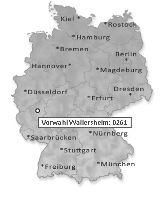 Telefonvorwahl von Wallersheim