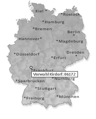 Telefonvorwahl von Kirdorf