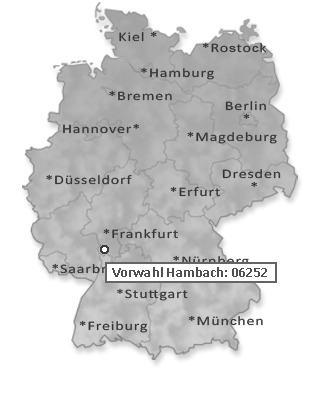 Telefonvorwahl von Hambach