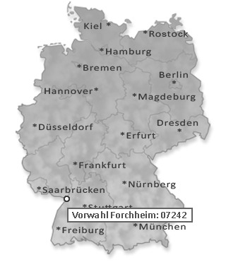 Telefonvorwahl von Forchheim