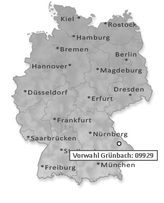 Telefonvorwahl von Grünbach