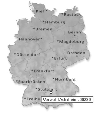 Telefonvorwahl von Achsheim