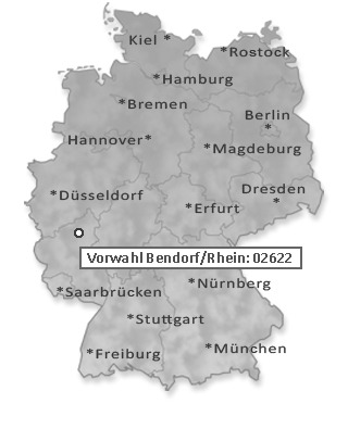 Telefonvorwahl von Bendorf/Rhein