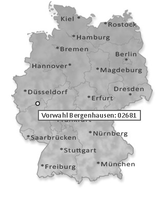 Telefonvorwahl von Bergenhausen