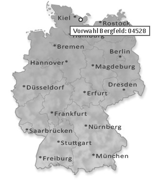 Telefonvorwahl von Bergfeld