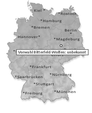 Telefonvorwahl von Bitterfeld-Wolfen
