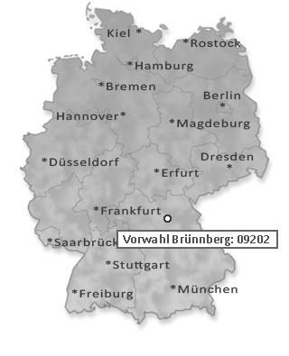 Telefonvorwahl von Brünnberg