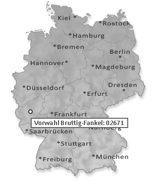 Telefonvorwahl von Bruttig-Fankel