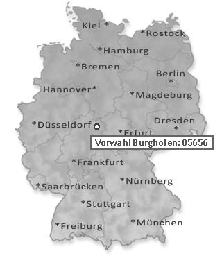 Telefonvorwahl von Burghofen