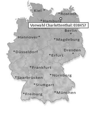 Telefonvorwahl von Charlottenthal