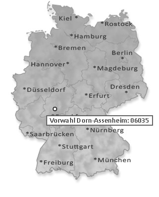 Telefonvorwahl von Dorn-Assenheim