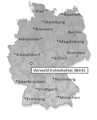 Telefonvorwahl von Dutenhofen