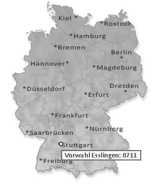 Telefonvorwahl von Esslingen