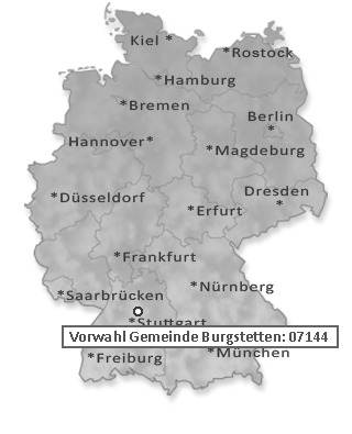 Telefonvorwahl von Gemeinde Burgstetten