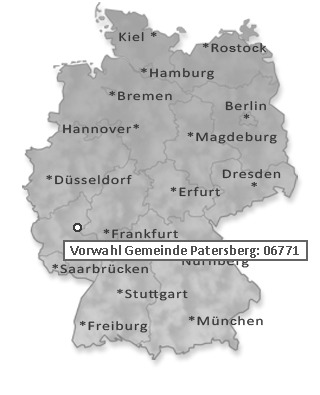 Telefonvorwahl von Gemeinde Patersberg