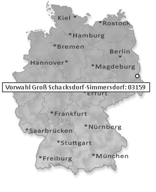 Telefonvorwahl von Groß Schacksdorf-Simmersdorf