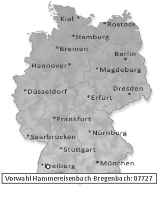 Telefonvorwahl von Hammereisenbach-Bregenbach