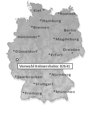 Telefonvorwahl von Heimersheim
