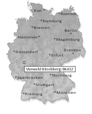 Telefonvorwahl von Hirschberg