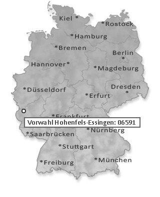 Telefonvorwahl von Hohenfels-Essingen