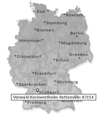 Telefonvorwahl von Kornwestheim-Pattonville