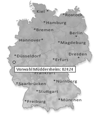 Telefonvorwahl von Müddersheim