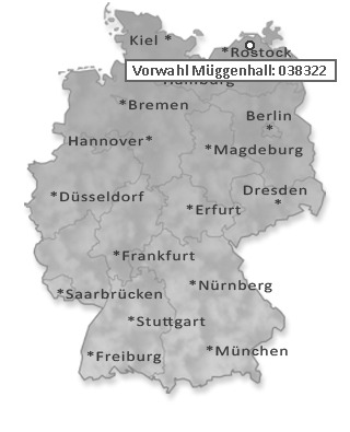 Telefonvorwahl von Müggenhall