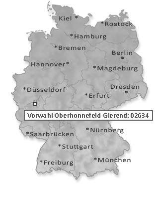 Telefonvorwahl von Oberhonnefeld-Gierend
