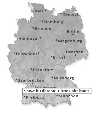 Telefonvorwahl von Ölbronn-Dürrn