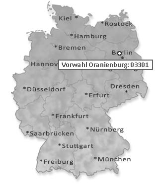 Telefonvorwahl von Oranienburg