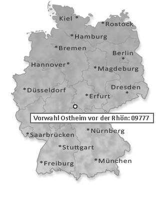 Telefonvorwahl von Ostheim vor der Rhön