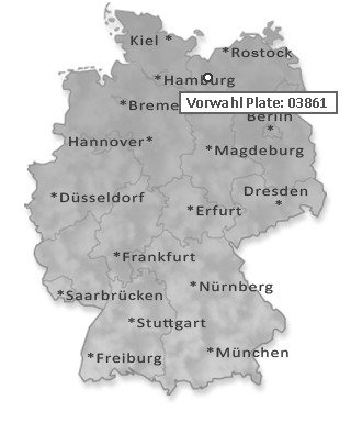 Telefonvorwahl von Plate