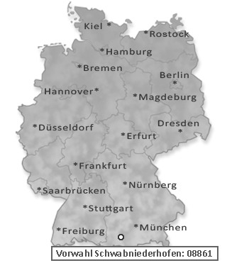 Telefonvorwahl von Schwabniederhofen