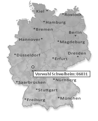 Telefonvorwahl von Schwalheim