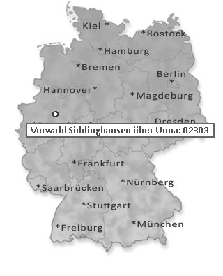 Telefonvorwahl von Siddinghausen über Unna