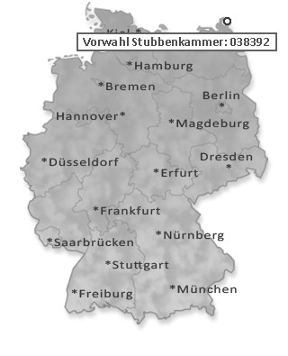 Telefonvorwahl von Stubbenkammer