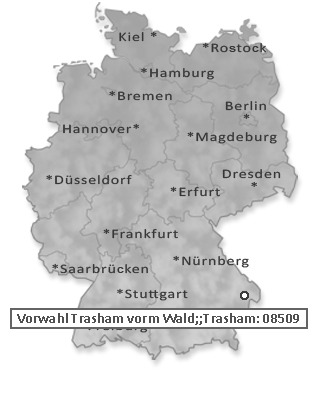 Telefonvorwahl von Trasham vorm Wald;;Trasham