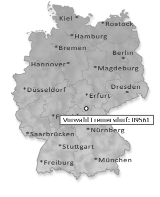 Telefonvorwahl von Tremersdorf