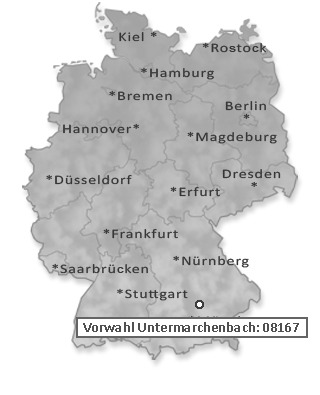 Telefonvorwahl von Untermarchenbach