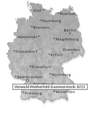 Telefonvorwahl von Weiherfeld-Dammerstock