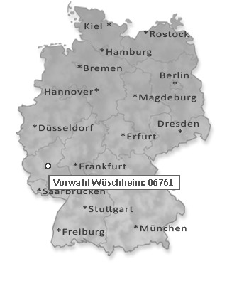 Telefonvorwahl von Wüschheim